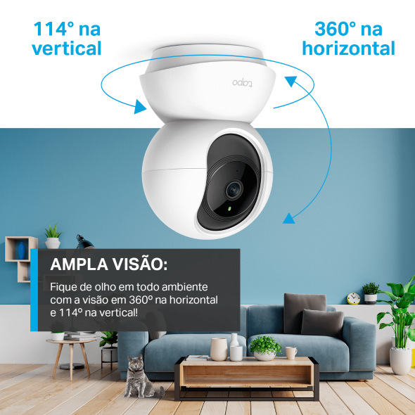 CÂMERA DE MONITORAMENTO 360º - TAPO C200